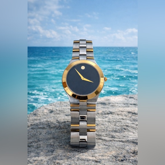 Movado Other - Movado Museum Classic Two Tone Swiss Watch Sapphire Crystal Minimalist